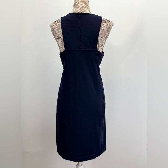 CYNTHIA ROWLEY  Blue Halter Sheath Mini Dress size L - Picture 6 of 12